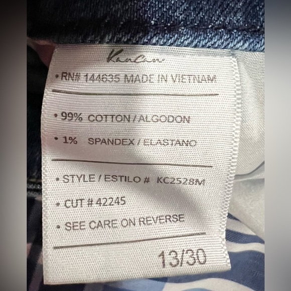 Kancan flare‎ jeans distressed sz 13/30 short cropped Capri-ish - Picture 4 of 7